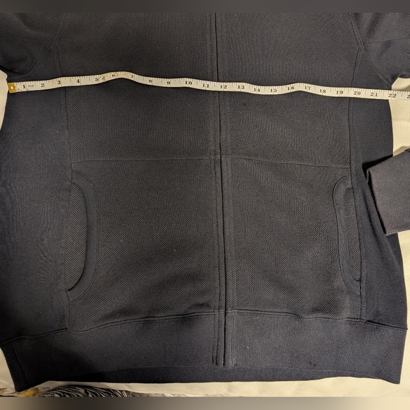 Lands' End Men's Charcoal Zip-Up Sweater - Picture 5 of 8